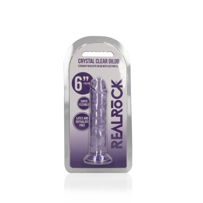 Straight Realistic Dildo - 6'' / 15cm