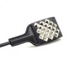 Leather whip with spikes