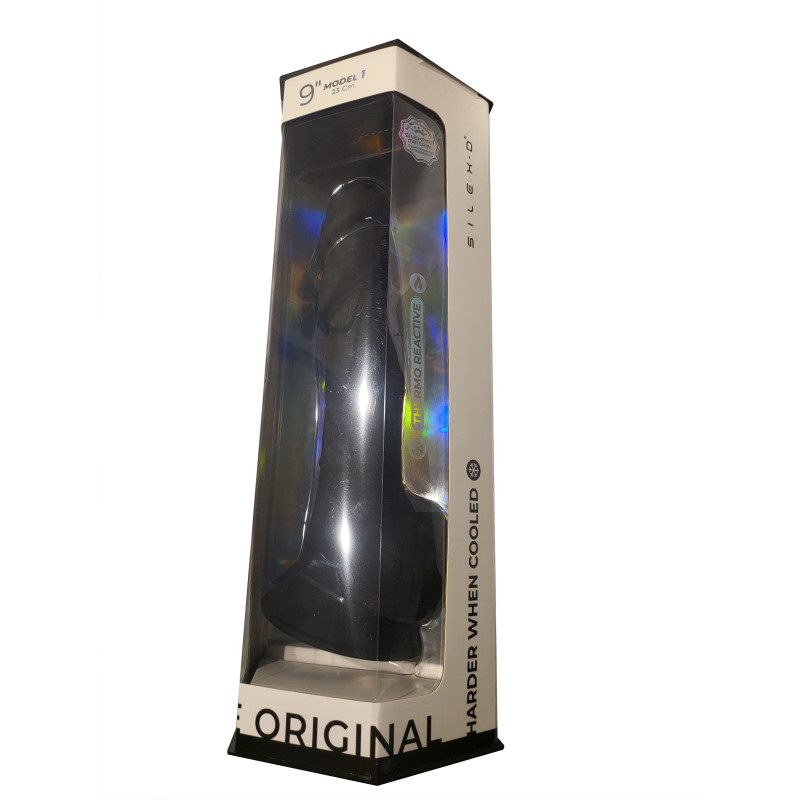 Model 1 (9''/23cm) Melns Dildo